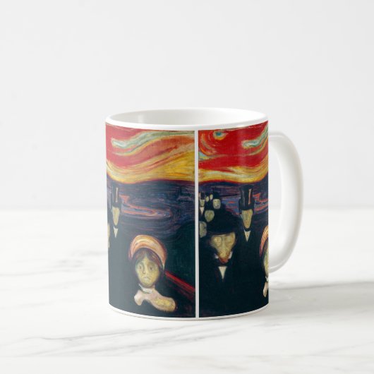 Edvard Munch - Angst Kaffeetasse (VorderseiteRechts)