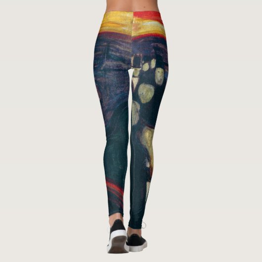 Edvard Munch - Angst Leggings (Rückseite)