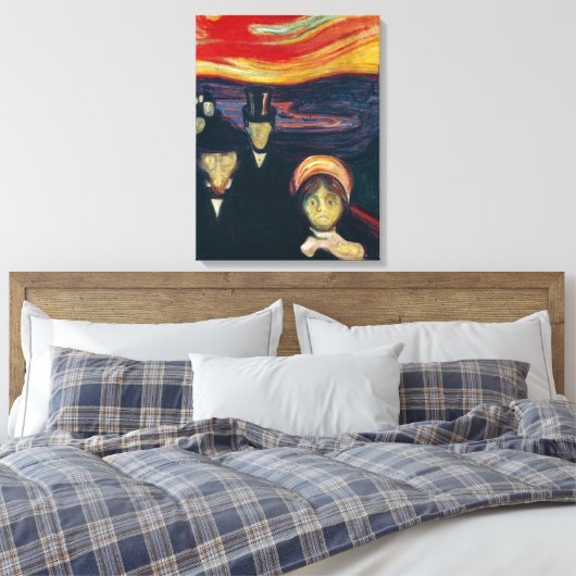 Edvard Munch - Angst Leinwanddruck (Insitu (Schlafzimmer))