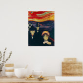 Edvard Munch - Angst Poster (Küche)