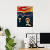 Edvard Munch - Angst Poster (Heimbüro)