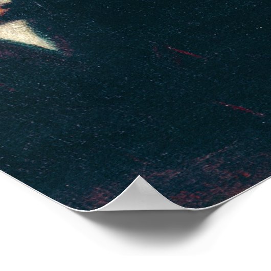 Edvard Munch - Angst Poster (Ecke)