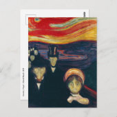 Edvard Munch - Angst Postkarte (Vorne/Hinten)