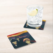 Edvard Munch - Angst Rechteckiger Pappuntersetzer (Vor Ort)