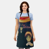 Edvard Munch - Angst Schürze (Getragen)