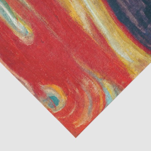 Edvard Munch - Angst Seidenpapier (Detail)