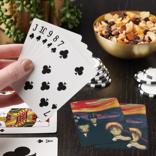 Edvard Munch - Angst Spielkarten (In Situ)