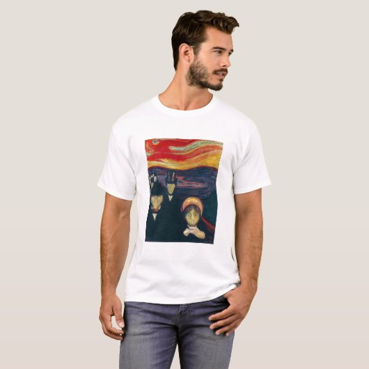 Edvard Munch - Angst T-Shirt (Vorne ganz)