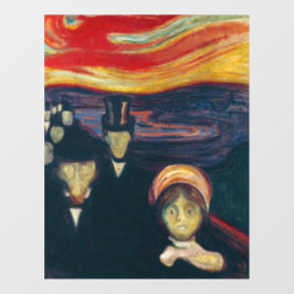 Edvard Munch - Angst Wandaufkleber