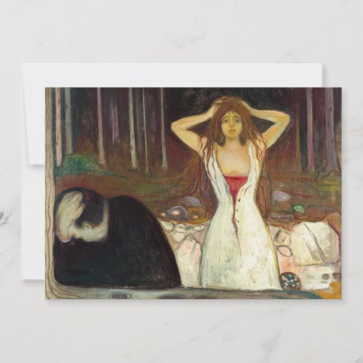 Edvard Munch - Asche Dankeskarte (Vorderseite)