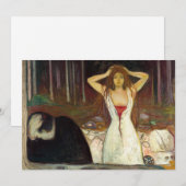 Edvard Munch - Asche Dankeskarte (Vorne/Hinten)