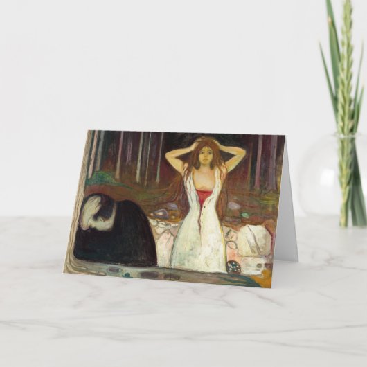 Edvard Munch - Asche Karte (Vorderseite)