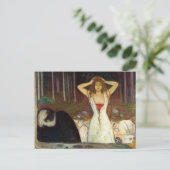 Edvard Munch - Asche Postkarte (Stehend Vorderseite)