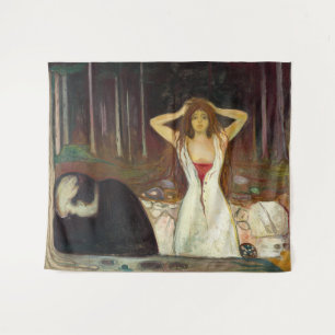Edvard Munch - Asche Wandteppich