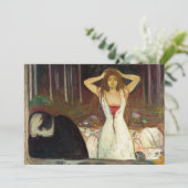 Edvard Munch - Ashes Dankeskarte (Stehend Vorderseite)
