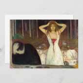 Edvard Munch - Ashes Einladung (Vorne/Hinten)