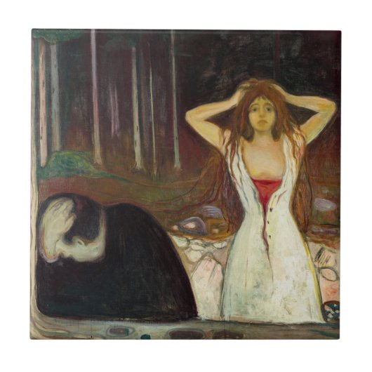 Edvard Munch - Ashes Fliese (Vorderseite)