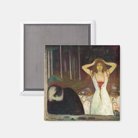 Edvard Munch - Ashes Magnet (Vorderseite/Rückseite)