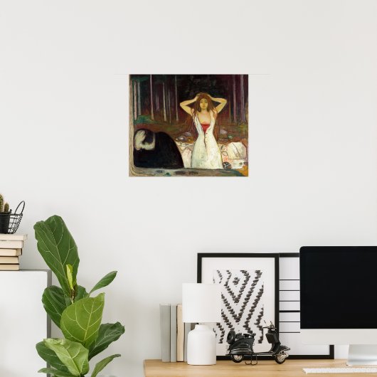 Edvard Munch - Ashes Poster (Heimbüro)