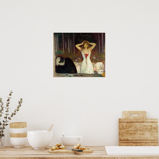 Edvard Munch - Ashes Poster (Küche)