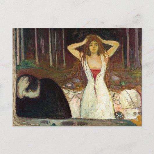 Edvard Munch - Ashes Postkarte (Vorderseite)