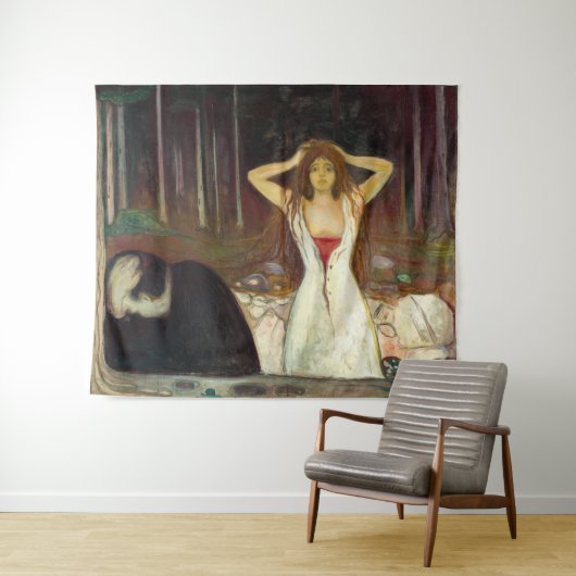 Edvard Munch - Ashes Wandteppich (Beispiel (Horizontal))