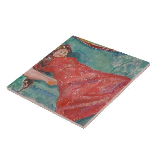 Edvard Munch - Auf dem Sofa Fliese (Seite)