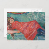 Edvard Munch - Auf dem Sofa Postkarte (Vorne/Hinten)