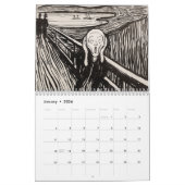 Edvard Munch Dark Depression Kalender (Jan 2026)