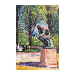 Edvard Munch - Der Denker von Rodin Acryl Wandkunst
