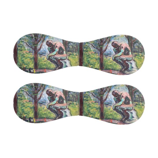 Edvard Munch - Der Denker von Rodin Baseball (Paneele)