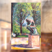 Edvard Munch - Der Denker von Rodin Fensteraufkleber (Blatt 2)