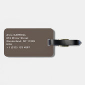 Edvard Munch - Der Denker von Rodin Gepäckanhänger (Rückseite horizontal)