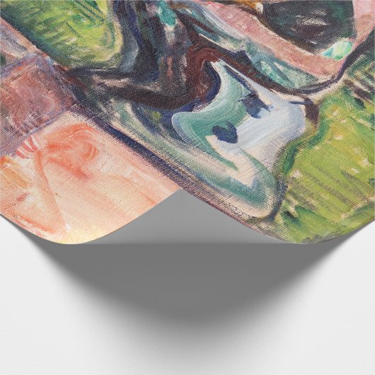 Edvard Munch - Der Denker von Rodin Geschenkpapier (Ecke)