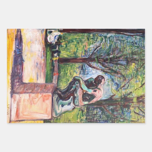 Edvard Munch - Der Denker von Rodin Geschenkpapier Set (Vorderseite 3)