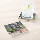 Edvard Munch - Der Denker von Rodin Glasuntersetzer (Schrägansicht)