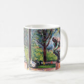 Edvard Munch - Der Denker von Rodin Kaffeetasse (VorderseiteRechts)