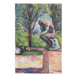 Edvard Munch - Der Denker von Rodin Künstlicher Leinwanddruck