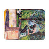 Edvard Munch - Der Denker von Rodin Magnet (Horizontal)