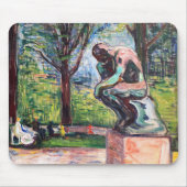 Edvard Munch - Der Denker von Rodin Mousepad (Vorne)