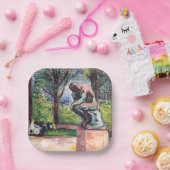 Edvard Munch - Der Denker von Rodin Pappteller (Party)