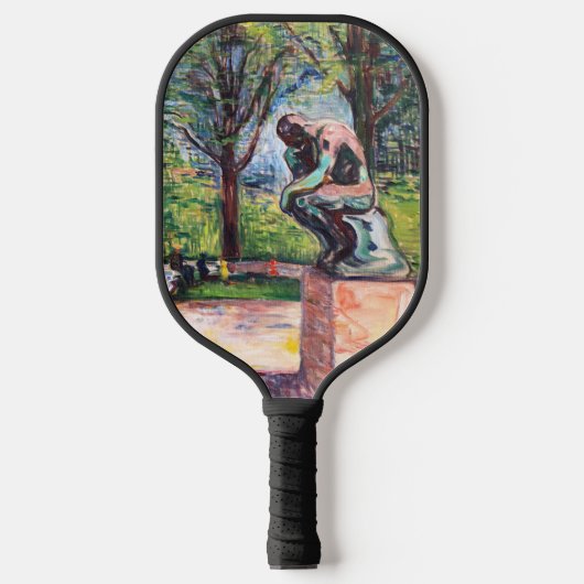 Edvard Munch - Der Denker von Rodin Pickleball Schläger (Vorderseite)