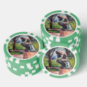 Edvard Munch - Der Denker von Rodin Pokerchips (Stapel)