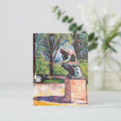 Edvard Munch - Der Denker von Rodin Postkarte (Stehend Vorderseite)