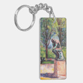 Edvard Munch - Der Denker von Rodin Schlüsselanhänger (Vorderseite links)