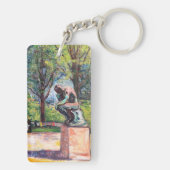 Edvard Munch - Der Denker von Rodin Schlüsselanhänger (Rückseite)