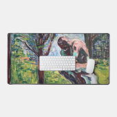 Edvard Munch - Der Denker von Rodin Schreibtischunterlage (Tastatur & Maus)