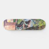 Edvard Munch - Der Denker von Rodin Skateboard (Horizontal)