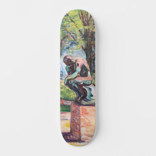 Edvard Munch - Der Denker von Rodin Skateboard