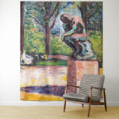 Edvard Munch - Der Denker von Rodin Wandteppich (Beispiel)